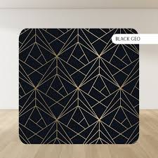Black and Gold Geometric